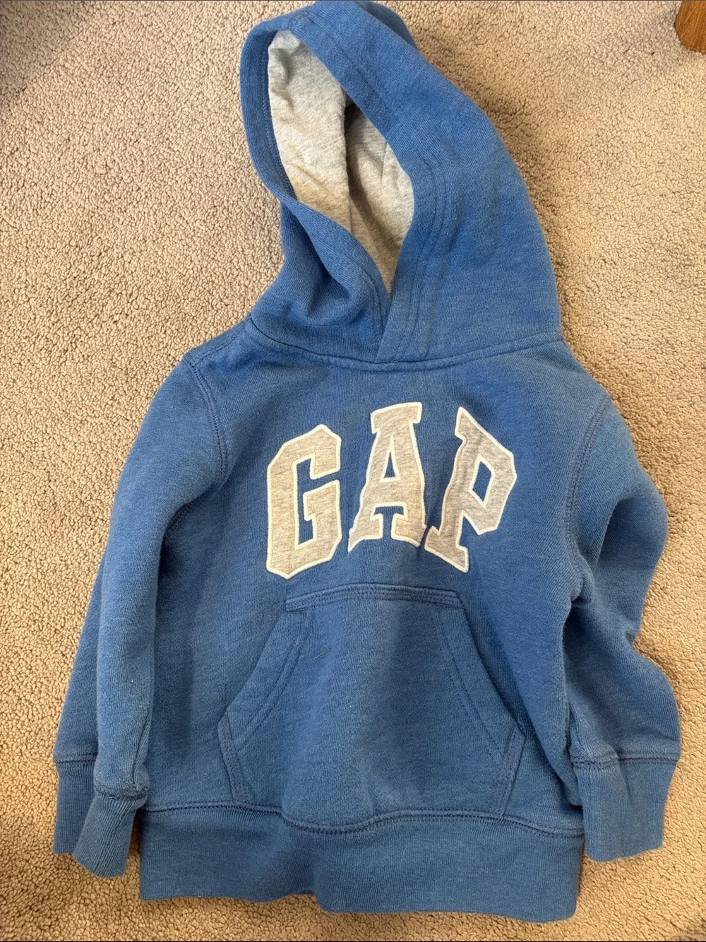 GAP Kids Blue Hoodie with White Logo